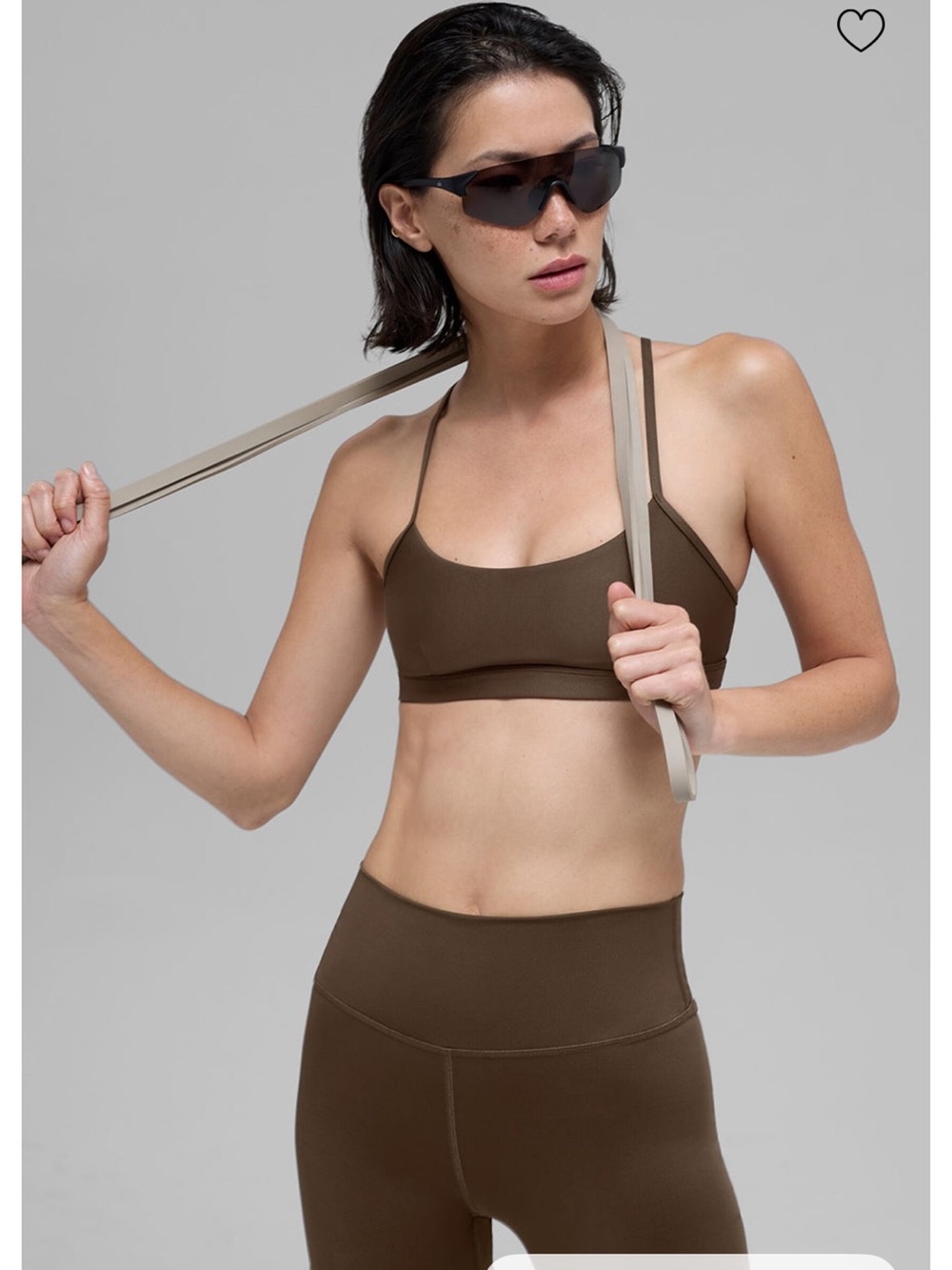 Alo Airlift Intrigue Bra- Espresso Size Small